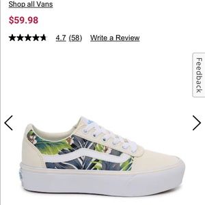 VANS WARD LO PLATFORM SNEAKER - WOMEN'S